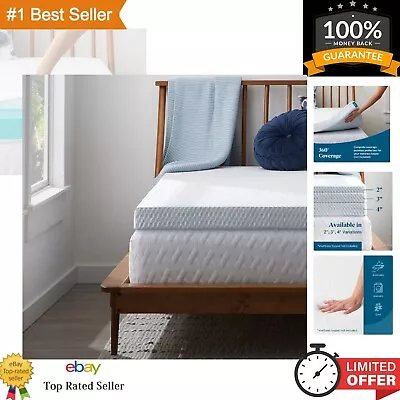 2 Inch Mattress Topper Cover - Breathable Washable Non-Slip Zippered - Twi... • $48.33