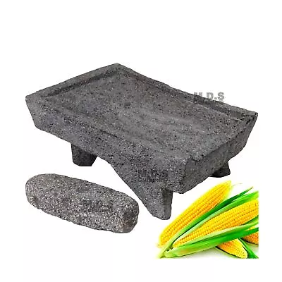 Metate Mortar & Pestle 12  Molcajete Lavastone Aztec Mayan Toltec Volcanic Ro... • $226.20