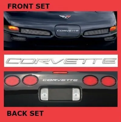 Front Rear Bumper Chrome ABS Insert Letters Fit Chevrolet Corvette C5 1997- 2004 • $36.72