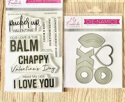 My Favorite Things MFT Love Icons Dies & Our Love Is The Balm Stamps $34 Value • $24.95