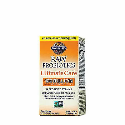 $25 • Buy Garden Of Life RAW Probiotics Ultimate Care 30 Capsules Exp 2024+