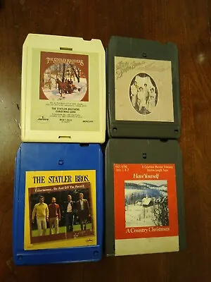 The Statler Brothers (7) 8 TRACK Lot Christmas Card Best Of Country Oakridge  • $9.99