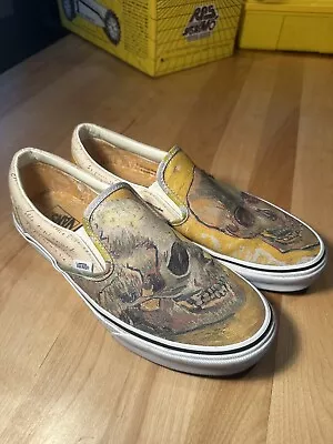 Vans Vincent Van Gogh X Slip-On 'Skull' Size 10.5 Men’s - “VN0A38F7U48” • $69.99