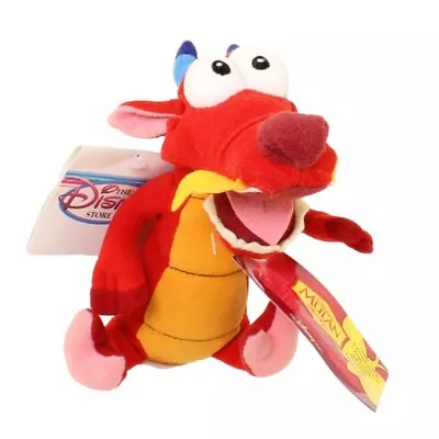 Disney Store Mulan Bean Bag Plush Toys Mushu Vintage Tags 8 ..NEW With Mint Tags • $14.50