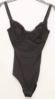 Charnos 30 DD Body Suit Popper Closure Black Brand New Tagged  • £5