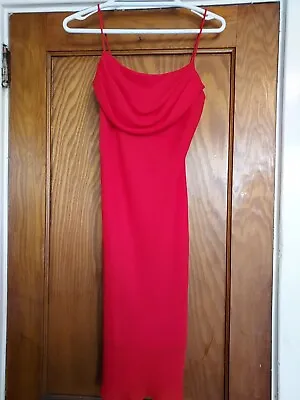 Jump Apparel Co Dress Size 5/6 Red  Spaghetti Strap Made In USA • $17.50