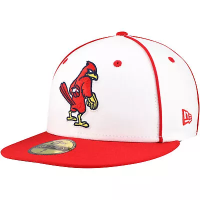 Men's New Era White/Red Memphis Redbirds Authentic Collection 59FIFTY Fitted Hat • $41.99