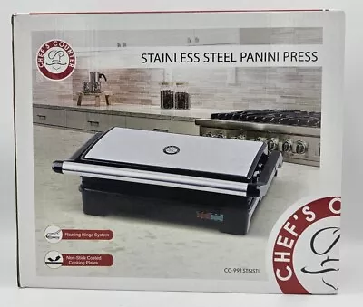 $14 • Buy Stainless Steel Panini Press By Chef's Counter New Sealed 