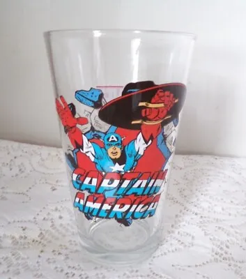 $9.95 • Buy Marvel Comics Captain America Glass Tumbler 16oz - 1 Pt  NEVER USED