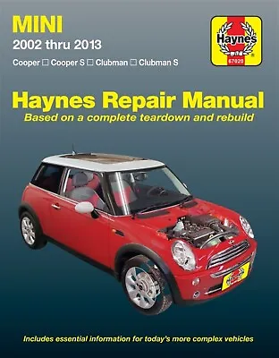 MINI Cooper Cooper S Clubman Clubman S Repair Manual 2002-2013 • $37.71