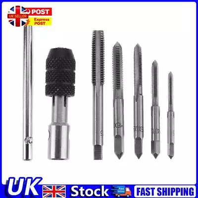 6pcs T-type Machine Screw Thread Tap Wrench M3/M4/M5/M6/M8 Tap Set DIY Tool UK • £8.49