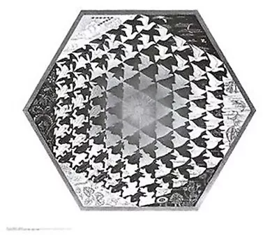 M C Escher ~ Verbum Art Poster Mc M.c. • $10.16