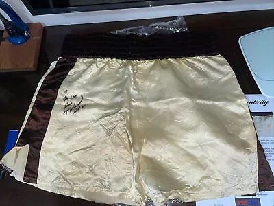 Muhammad Ali Autographed Shorts Psa-dna Letter Trunks Exhibit A Lot Of Use Look! • $1375