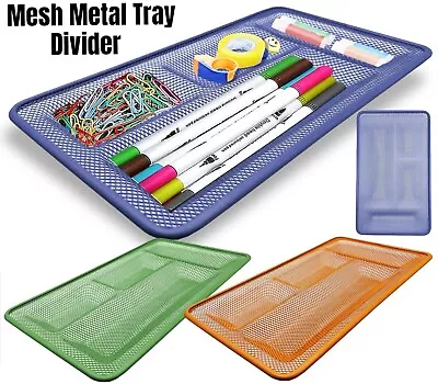 Stationery Mesh Divider Tray Container Storage Desk Office Draw Tidy Organiser • £3.89