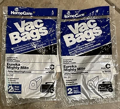 Eureka Mighty Mite Home Care Vac Bags Style C Bundle Of 2 Packs 2 Bags Per Pack • $9