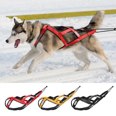 Big Dog Sled Weight Pulling Harness X-Back Adjustable Canicross Husky Scootering • £28.99