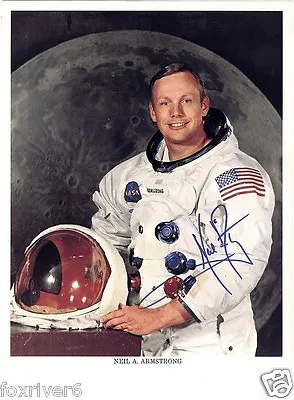 NEIL ARMSTRONG Signed Photograph - Apollo XI - First Man To Walk On Moon Reprint • £5