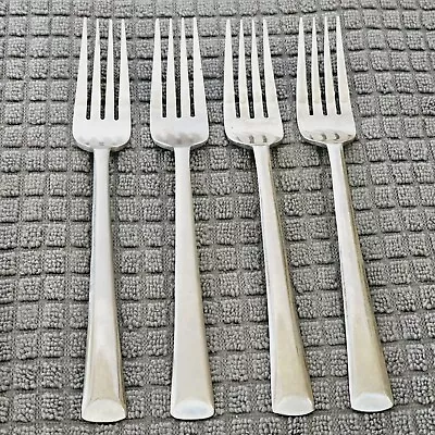 MSE MARTHA STEWART MFS8 Dinner Forks Set Of 4 STAINLESS FLATWARE • $35.99