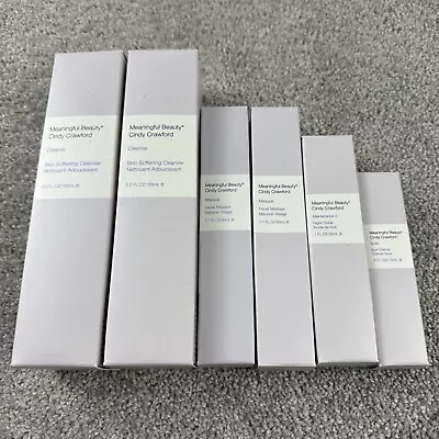 BRAND NEW Meaningful Beauty MB Cindy Crawford 6 Cleanser Night & Eye Creams • $59.95