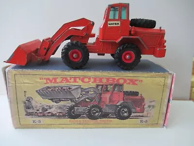 £12 • Buy Matchbox King Size No K3 Hatra Tractor Shovel In Repro Box.