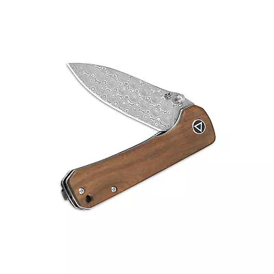 QSP Knives Hawk Liner Lock 131-B Knife Damascus Steel & Verawood • $97.65