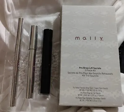 Mally Pro Brow Lift Secrets 3 Piece Kit Pencil Gel + Highlighter ~ New In Box • $12.99