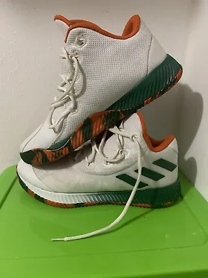 Adidas Bounce Miami Hurricanes Shoes Size 12.5 Mens  • $50