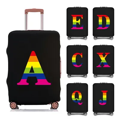 Print Travel Trolley Case Cover Protector Suitcase Covers Luggage Storage Covers • £7.94