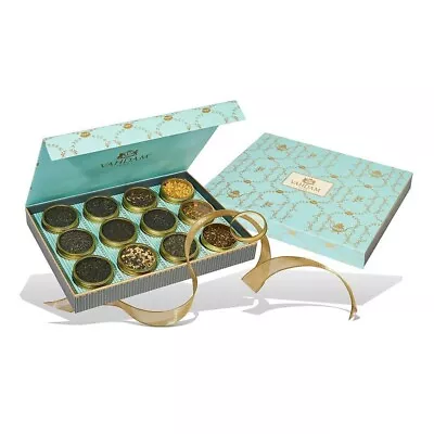 $7.99 • Buy VAHDAM BLOOM Tea Gift Set - 12 Tin Caddy  Assorted Flavors .70oz Each