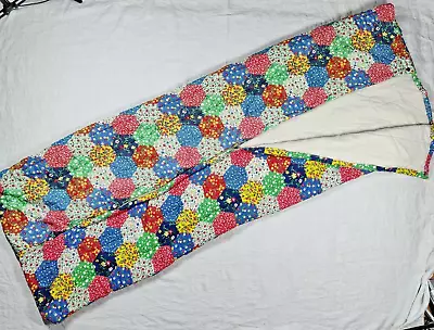 1990's Vintage Quilted Patchwork Sleeping Bag 100% Cotton 28 X 76  • $54.99