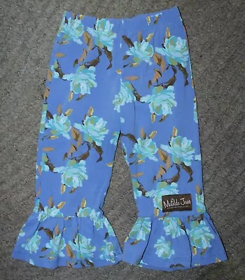 Matilda Jane (Heart Soul Pride) Marlins Big Ruffles Leggings - Size 2 - EUC • $17.99