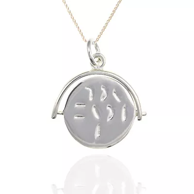 925 Sterling Silver I Love You Spinner Pendant &  18  Chain. • $46.02