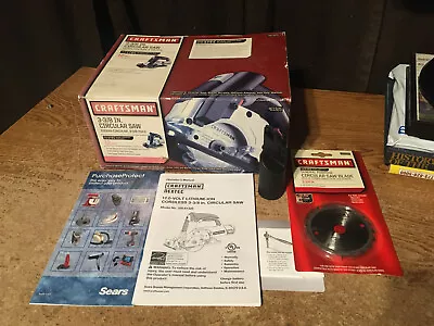 Craftsman Nextec 3 3/8 Circular Saw Box Instructions Vacuum Blade Only No Saw • $24.99