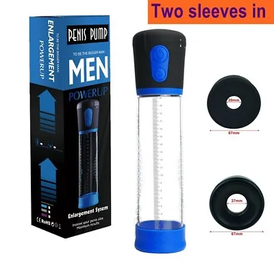 Electric Penis Pump Bigger Power Vacuum Penis Enlarger ED Helper Enhancement • $25.37