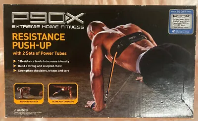 P90X Resistance Push-Up With 2 Sets Of Power Tube Bands New In Box Beachbody!!￼ • $18.90