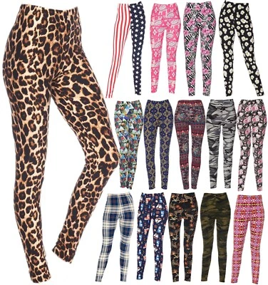 Women's Printed Brushed Buttery Soft Leggings Regular / Plus Size  • $13.95