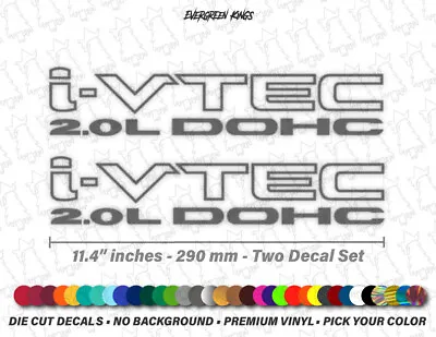 I-Vtec DOHC 2.0 Decals For Type R RSX CRZ Civic Si Ep3 K20 K Series JDM Stickers • $9.95