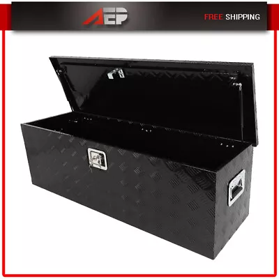 48  Trailer Flatbed Storage + Key Lock Aluminum Truck Pickup Camper Tool Box • $148.48