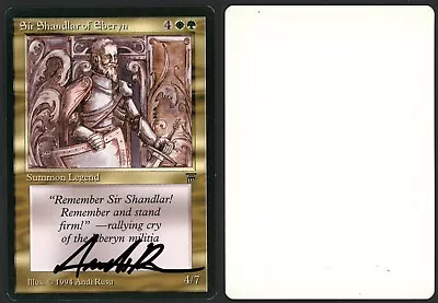 ***Sir Shandalar Of Eberyn Artist Proof Signed*** MTG Legends Magic Kid Icarus • $21.50