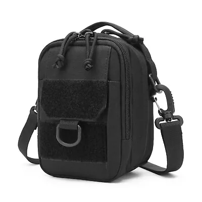 Mens Tactical Shoulder Bag Molle Crossbody Pack Outdoor Travel Waist Belt Bag • £9.99