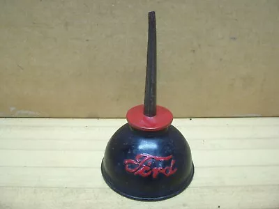 Vintage Ford Script Antique Car Tin Oiler Oil Squirt Can Tool Model T A • $89.99