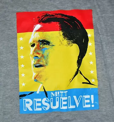 T-shirt Medium Mitt Romney Resuelve President Mormon 20.5 Inches Pit To Pit • $10