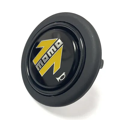 Momo Black JDM Sport Steering Wheel Horn Button • $11