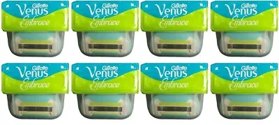 8 Gillette Embrace Razor Blades Cartridges Refills Fits Venus Breeze Olay Swirl  • $24.98