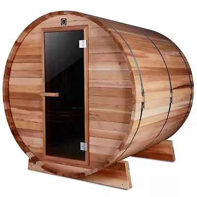 Luxurious Red Cedar Sauna | Spacious 4-Person Capacity | Heater Guard And More • $5299.99