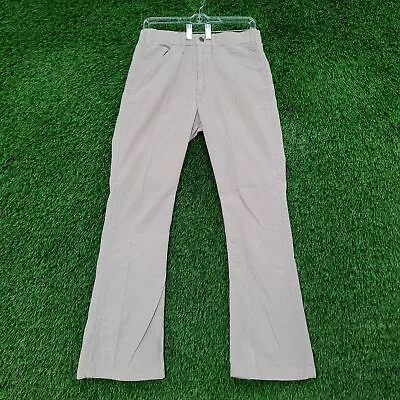 Vintage 70s LEVIS White-Tab Flared Corduroy Pants 29x30 Beige TALON Zipper • $61.95