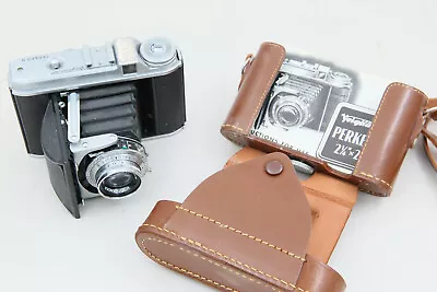 Voigtlander Perkeo II 6X6 Folding Camera Skopar 80mm F/3.5 • $148.50