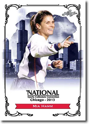 MIA HAMM - 2013 Leaf National Sports Convention PROMOTIONAL Women's Soccer Card • $3.95