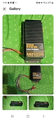 Vintage Sound Creation Car Radio Amplifier Amp 100Watts Compact Size Used Clean  • $30