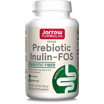 Jarrow Formulas Prebiotic Inulin-FOS 6.3oz (180g) Digestive Support Gut Health • £14.17